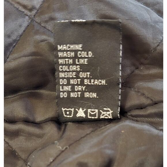 HAWKE & CO Outfitter Black Faux Leather Jacket Kid SZ 4T Motorcycle Biker Grease - Picture 8 of 9